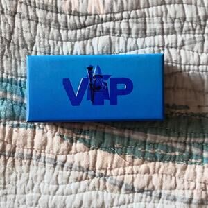 LEGO VIP Metal Keychain • Chrome 2x4 Brick • Boxed NOS • Retired Promo